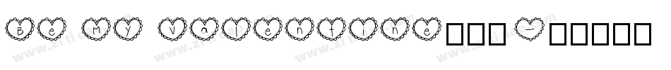 Be My Valentine手机版字体转换
